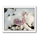 Photo Greeting Card Of Glass Flamingo by Kurt Neumann